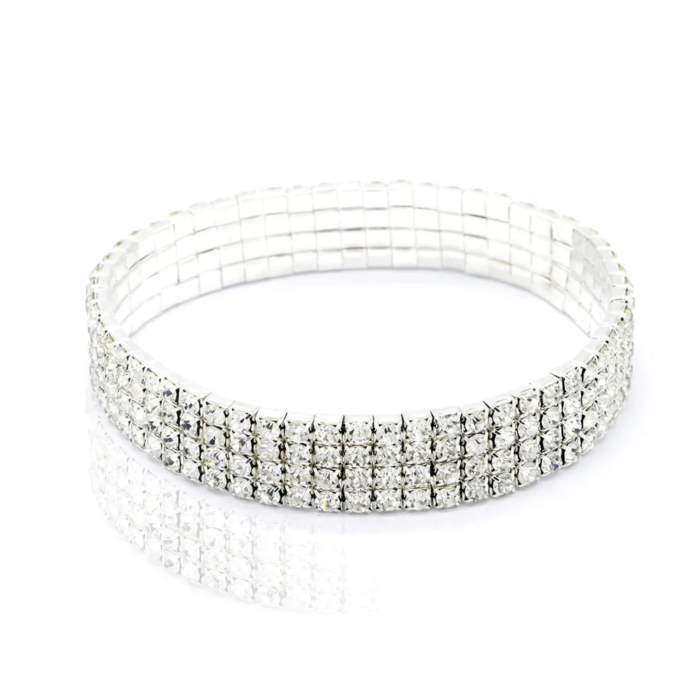 1-5 Rows Anklet chain Crystal Chain