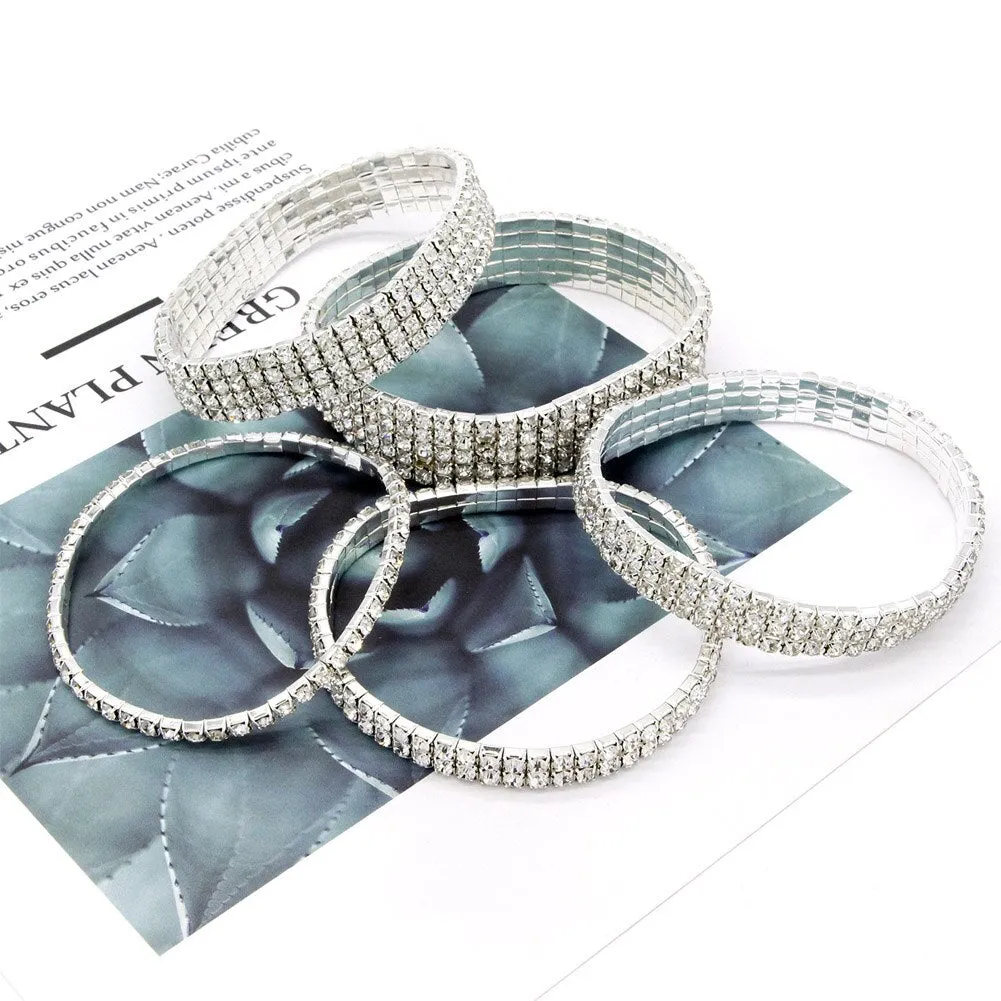 1-5 Rows Anklet chain Crystal Chain