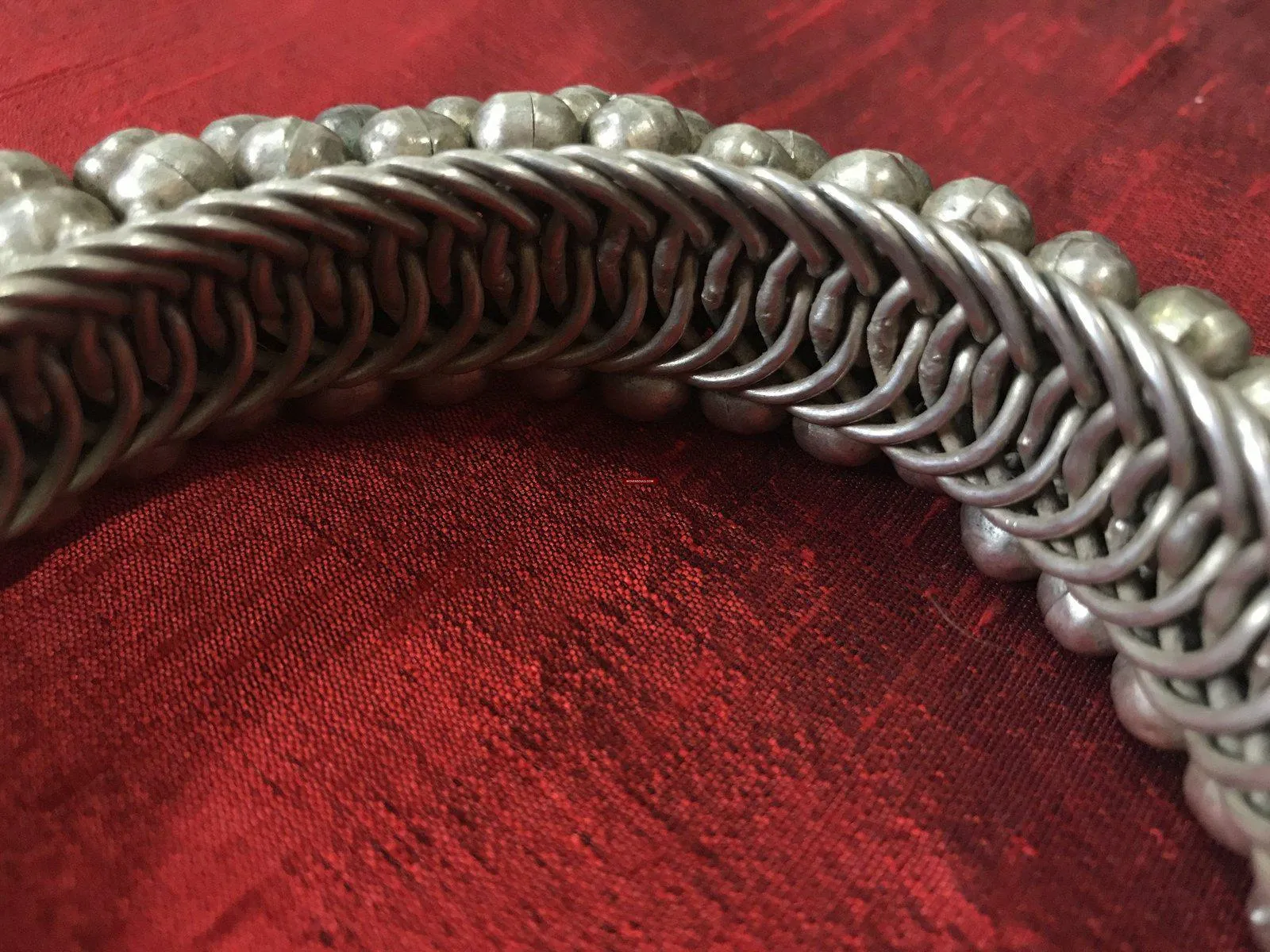 1137 Old Heavy Heirloom Silver Payal Anklets Indian Jewelry