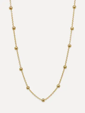 14K Beaded Cable Chain