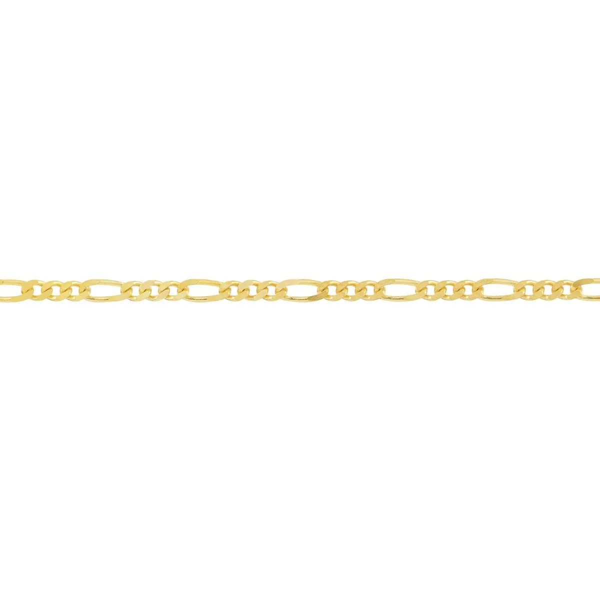 14K Gold Figaro Chain Adjustable Anklet