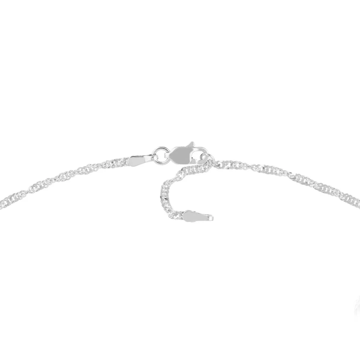 14K Gold Singapore Chain Adjustable Anklet