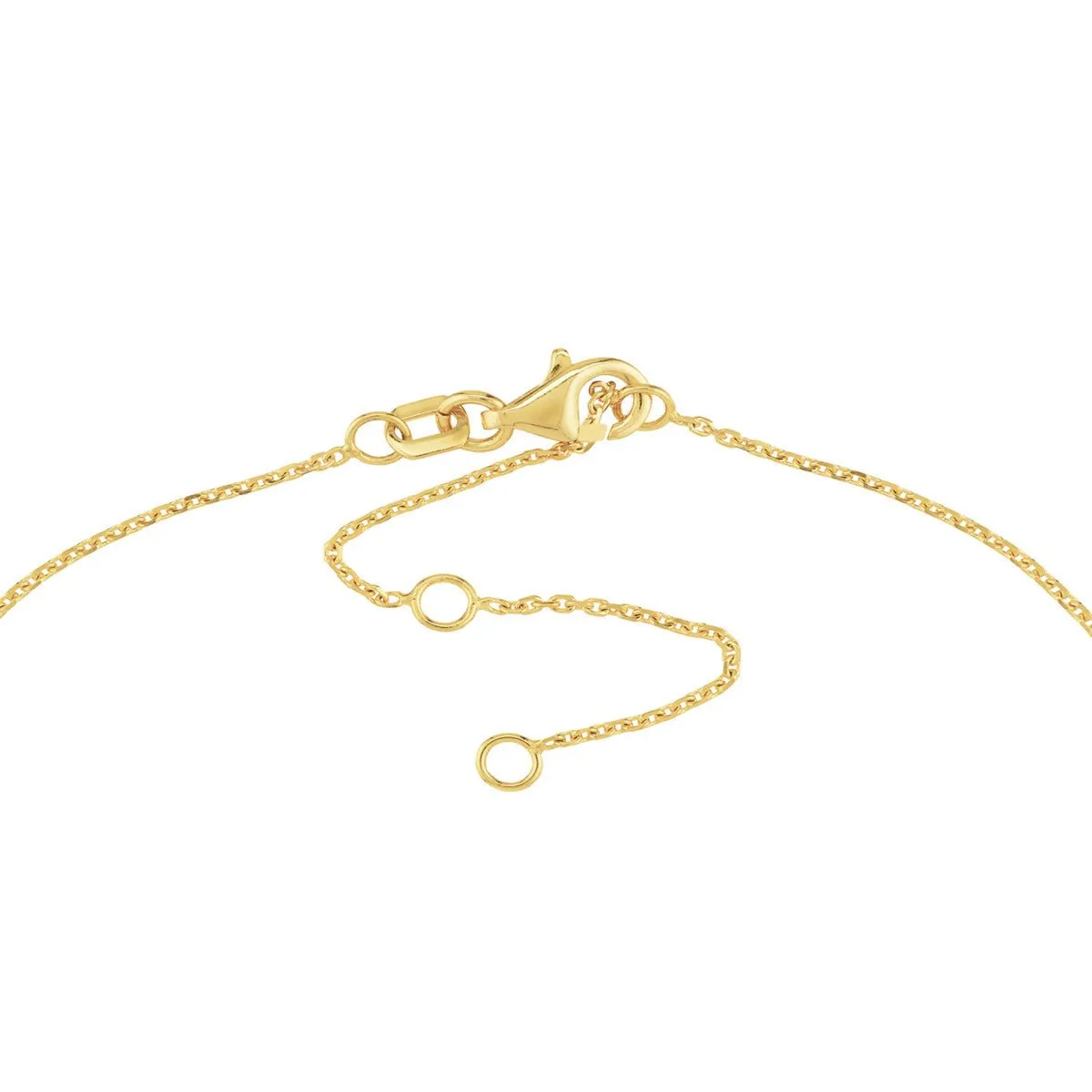 14K Yellow Gold Mini Star Station Anklet