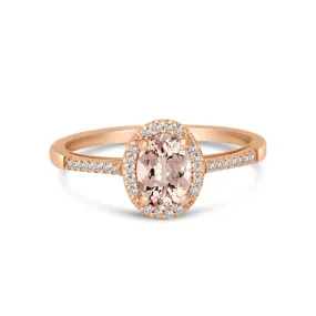 14KR Morganite 32DIA(S/C) 0.10CT,1MOG OVAL-7X5m (0.62)   (121RB3332AMOGD)