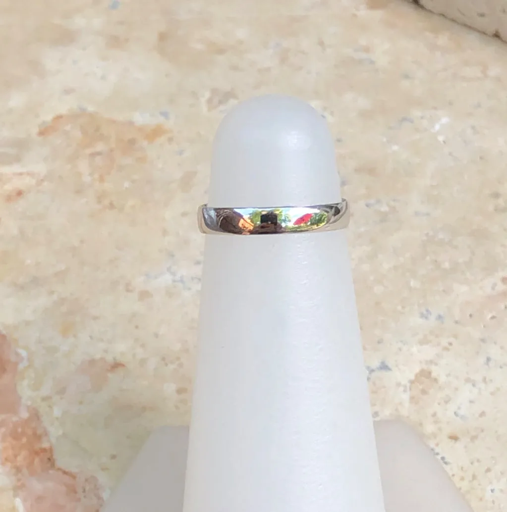 14KT White Gold Band Toe Ring