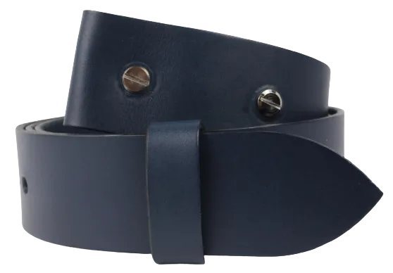 1.75 Inch (45mm) Blue Belt Strap for Removable Buckles Chicago Screws