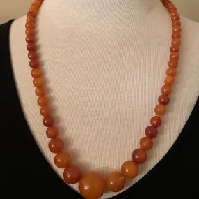 1920's Baltic Amber Necklace