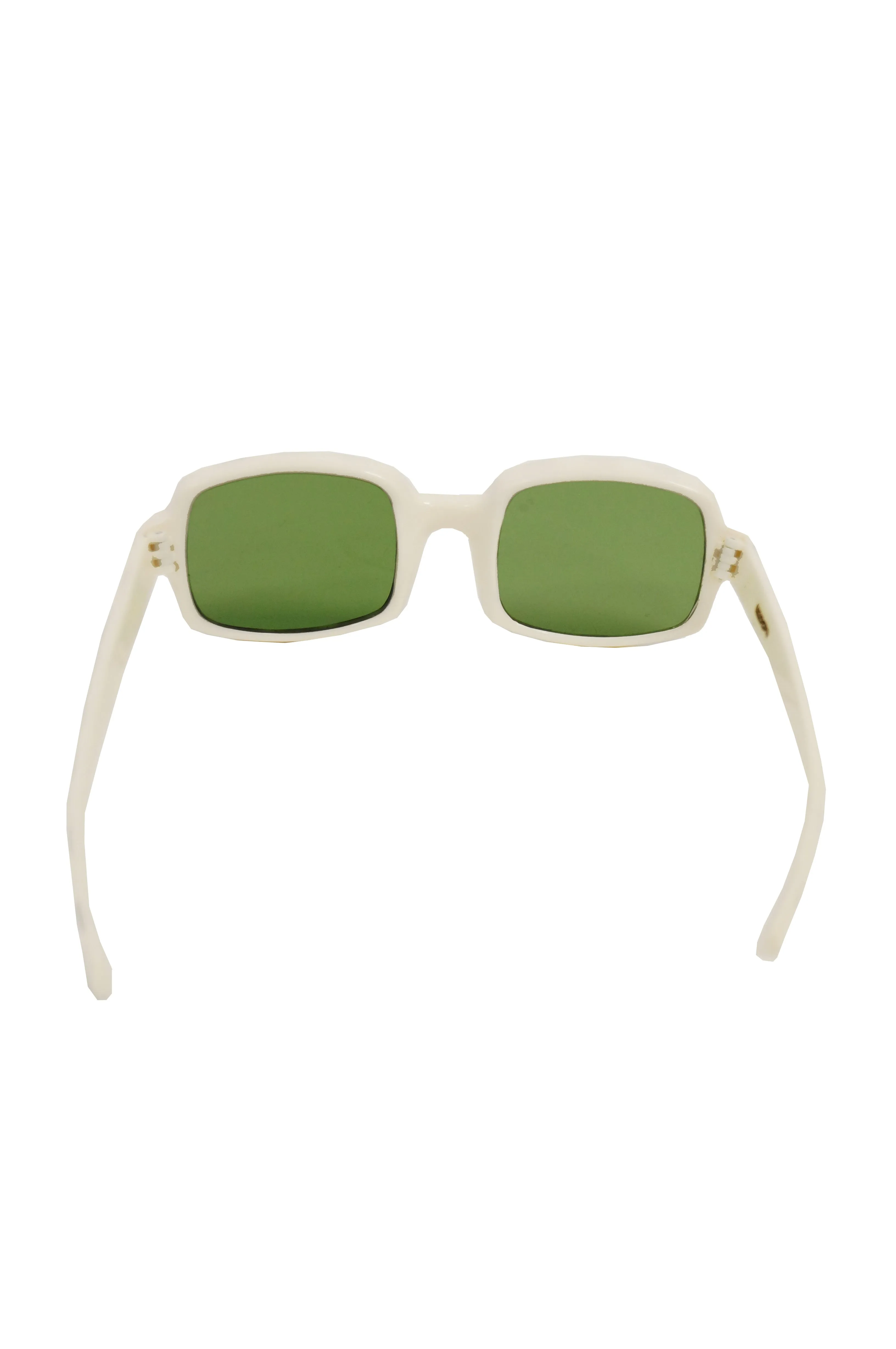 1960s Italian Black and White Mod Glasses