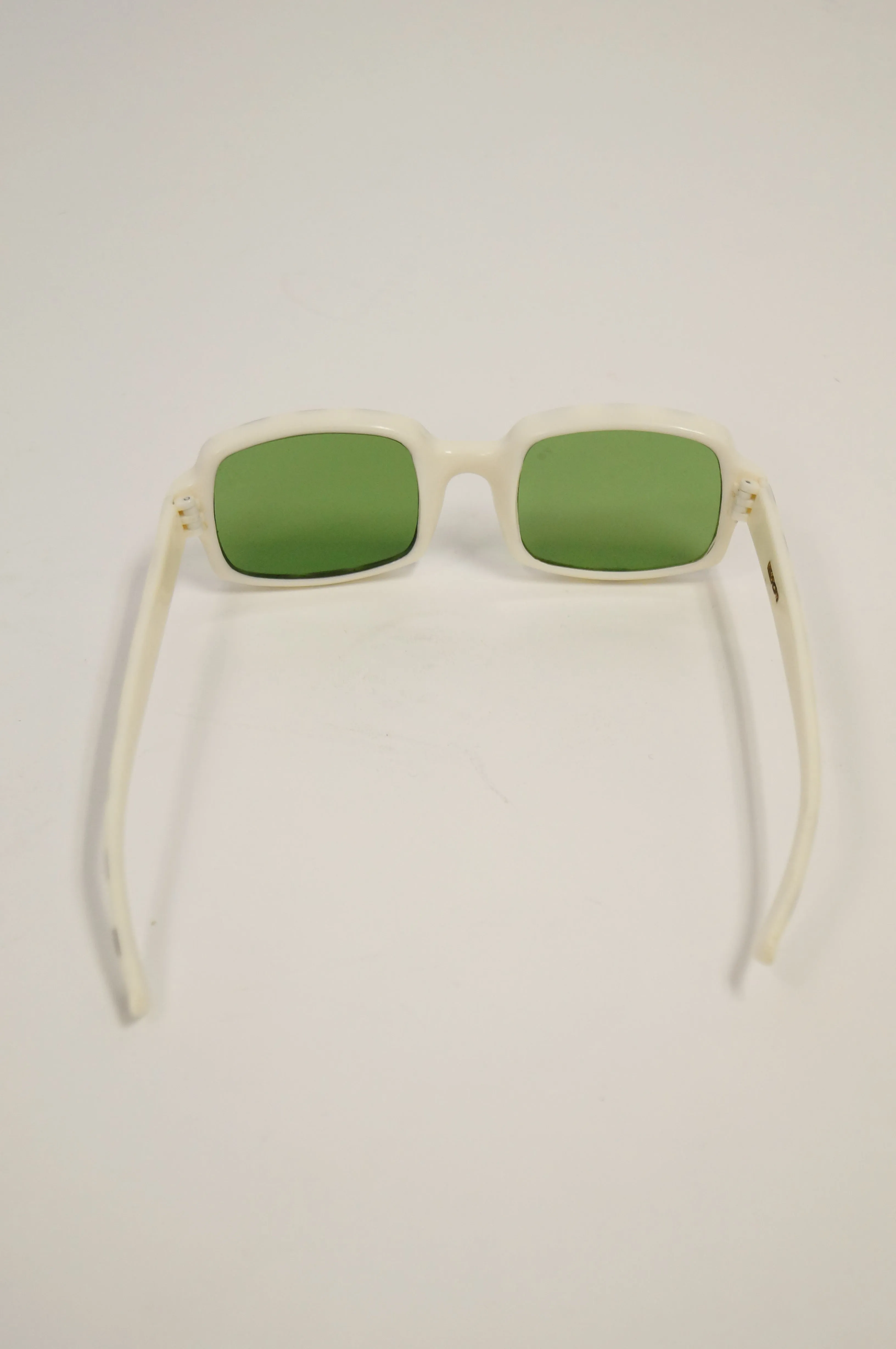 1960s Italian Black and White Mod Glasses
