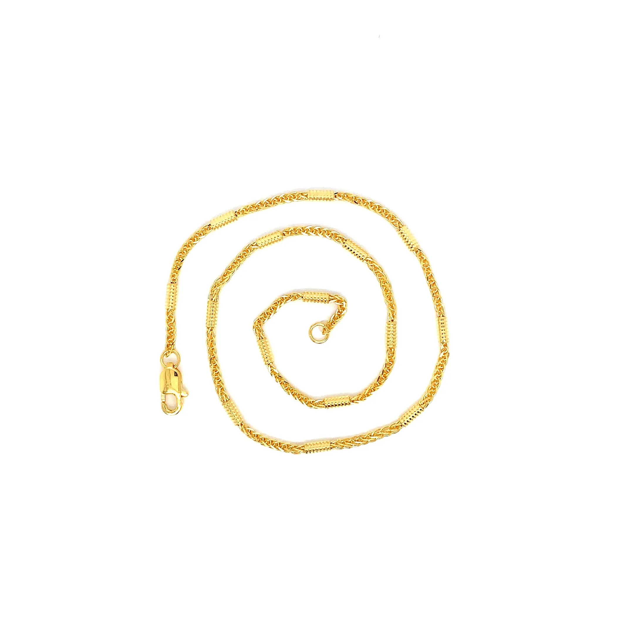22K YG Fancy Anklet-1pc