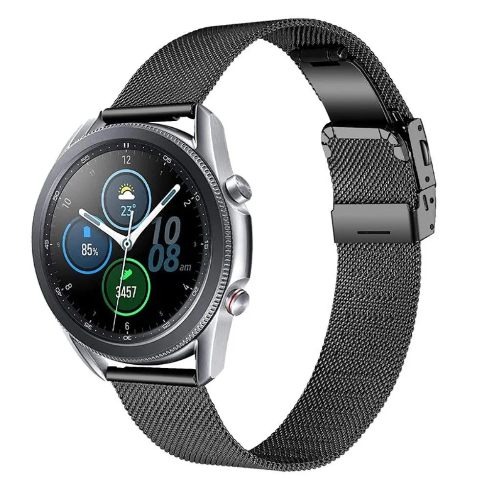 22mm Samsung Galaxy Watch (46mm) / Gear S3 stainless steel watch strap - Black