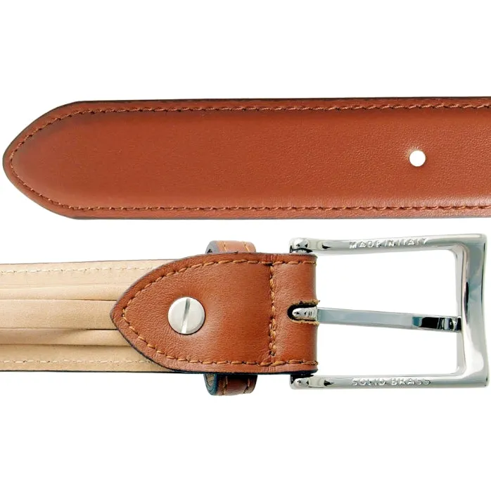 30 mm Sartorial Buffed Leather Belt Sienna