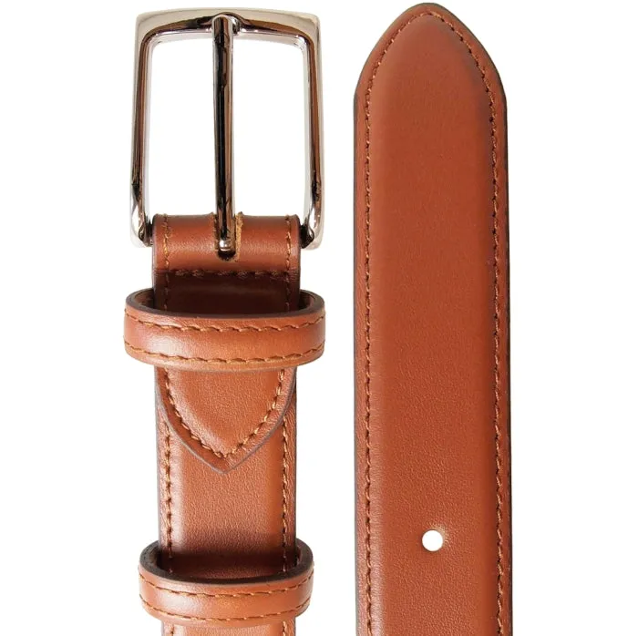 30 mm Sartorial Buffed Leather Belt Sienna