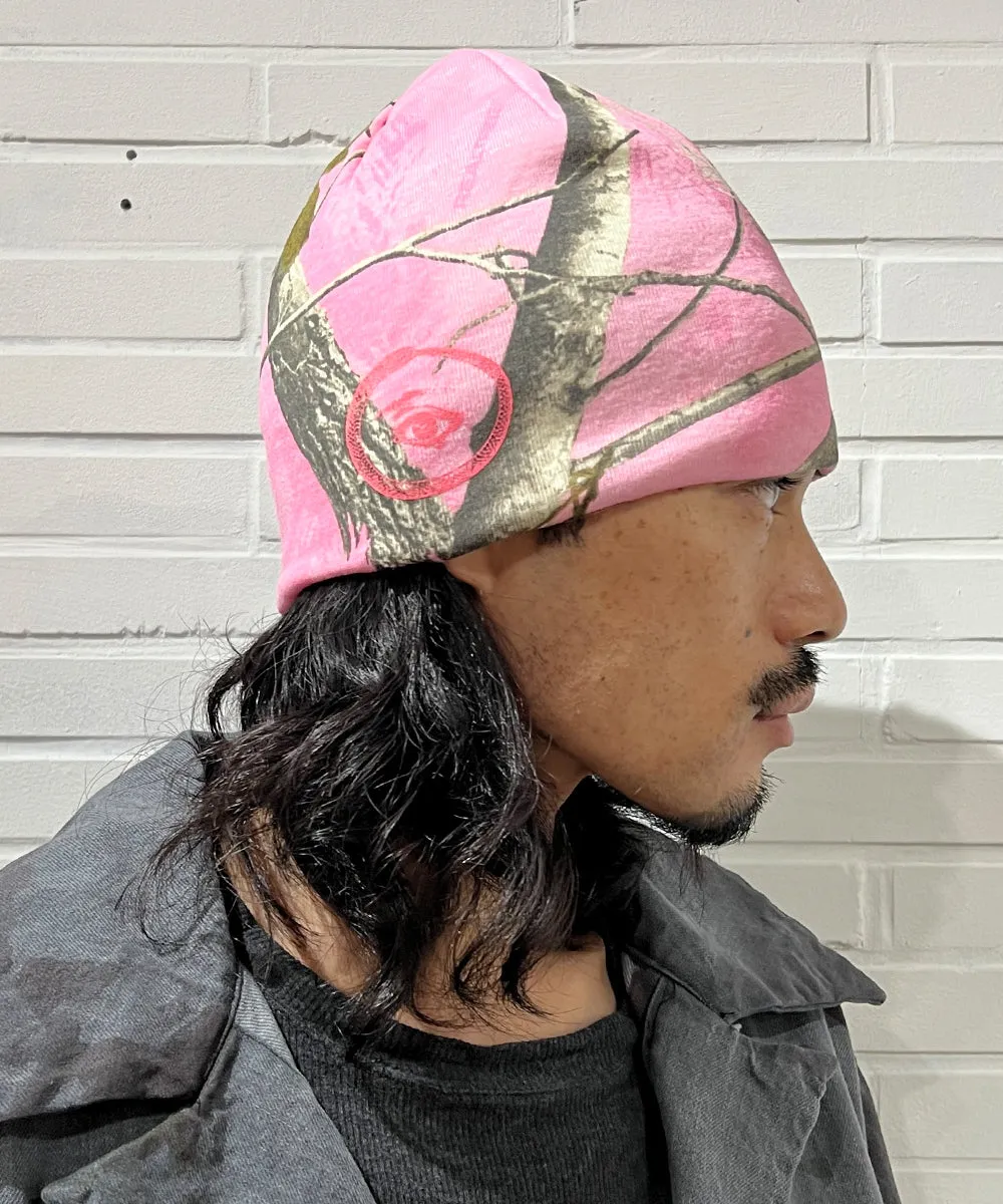8" licensed camo beanie - PINK EYE1