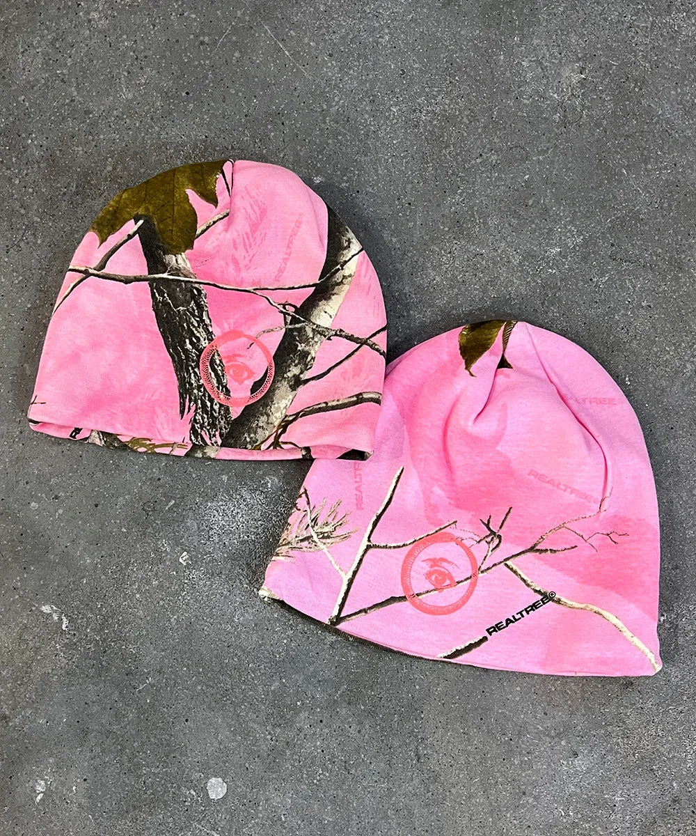 8" licensed camo beanie - PINK EYE1