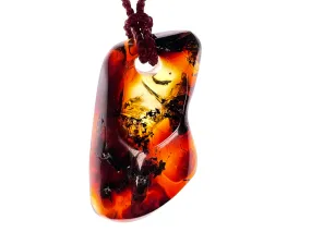 AMBER Crystal Necklace - Pendant Necklace, Handmade Jewelry, Healing Crystals and Stones, 48531
