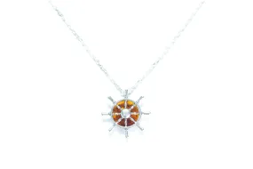 Amber Helm Charm Pendant