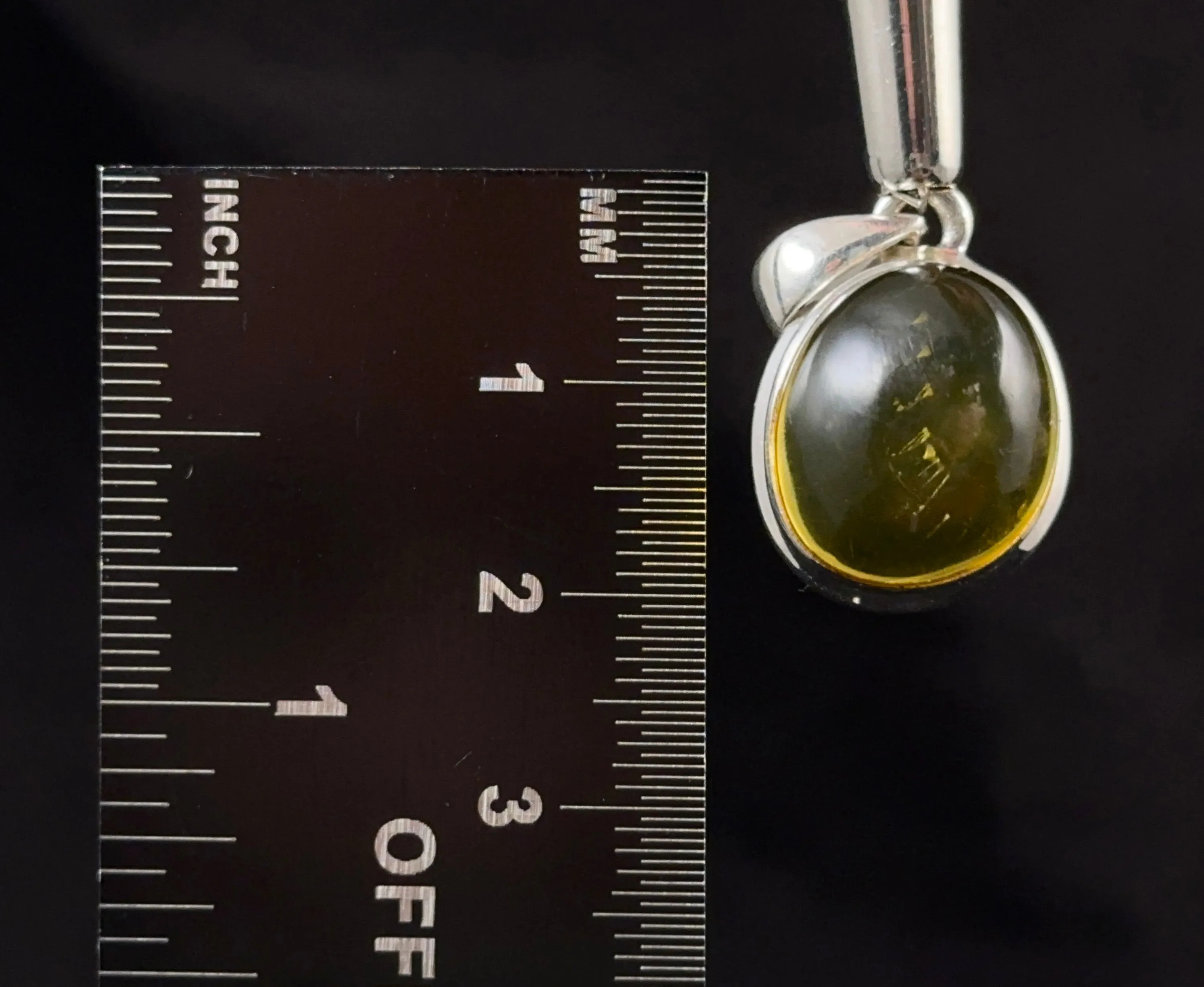 AMBER Pendant - AAA, Sterling Silver - Crystal Pendant, Fine Jewelry, Healing Crystals and Stones,  53418