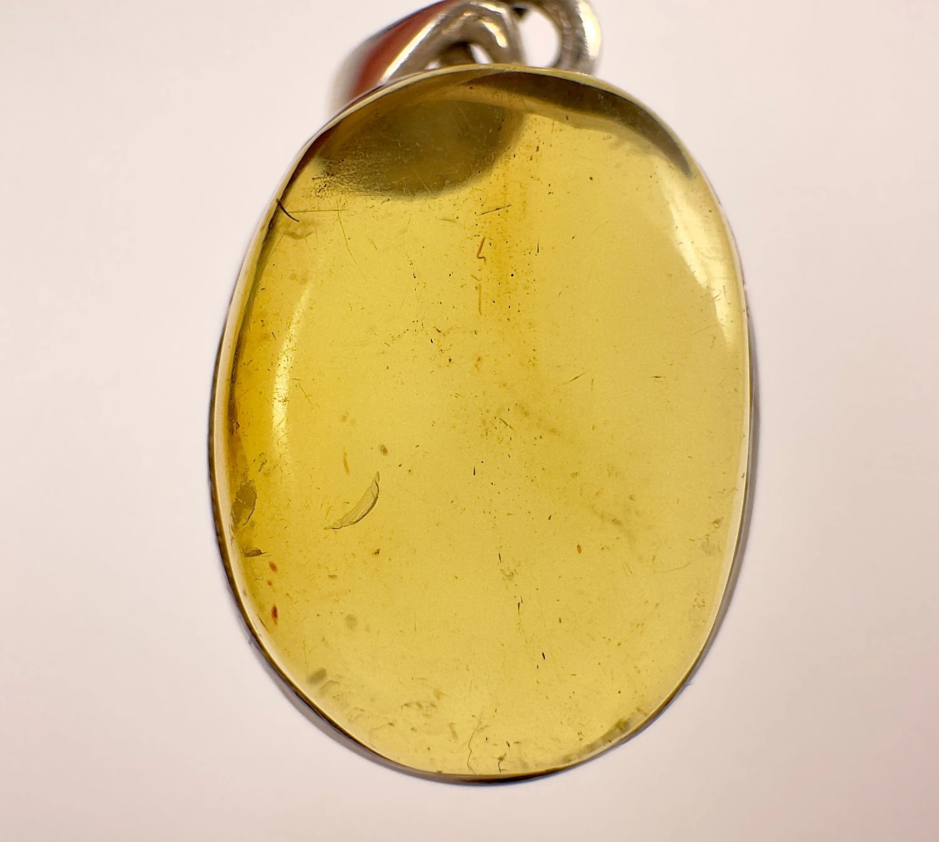 AMBER Pendant - AAA, Sterling Silver - Crystal Pendant, Fine Jewelry, Healing Crystals and Stones,  53432