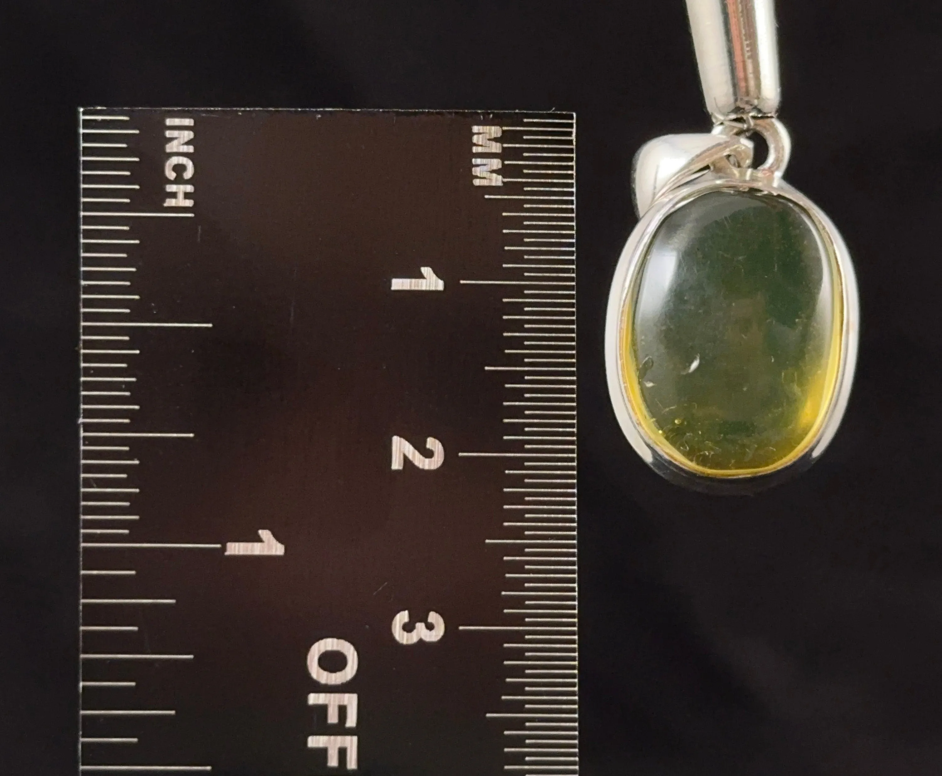 AMBER Pendant - AAA, Sterling Silver - Crystal Pendant, Fine Jewelry, Healing Crystals and Stones,  53432
