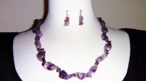 Amethyst Necklace and Earrings