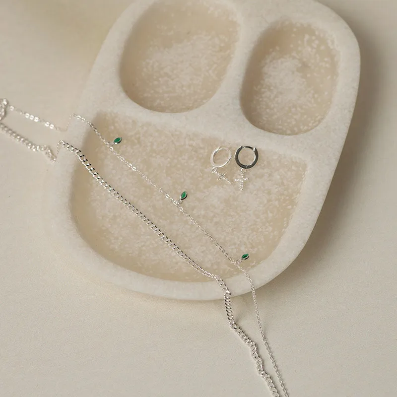 ANKLET WITH EMERALD DROPLETS