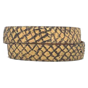Antique Saddle Pirarucu Belt Straps