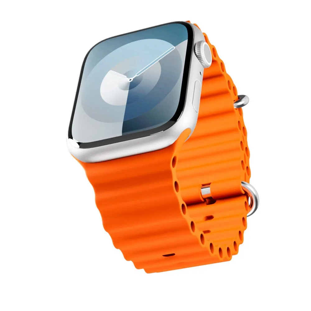 Apple Watch (38/40/SE/41/42mm) Epico Ocean Silikone Rem - Orange