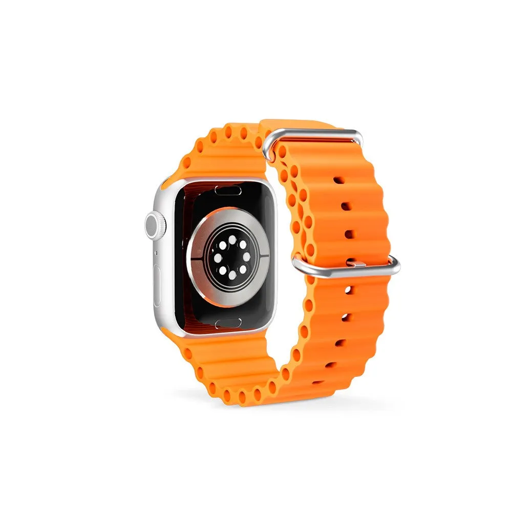Apple Watch (38/40/SE/41/42mm) Epico Ocean Silikone Rem - Orange