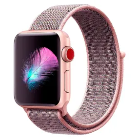 Apple Watch (38/40/SE/41/42mm) Nylon Rem fra Tech-Protect -  Lyserød
