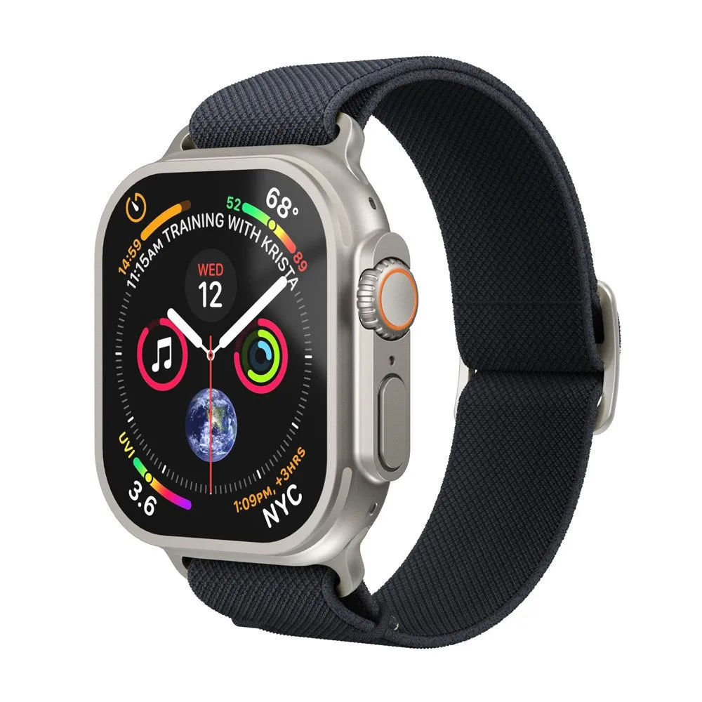 Apple Watch (38/40/SE/41/42mm) Vonmählen Classic Nylon Loop Rem - Navy
