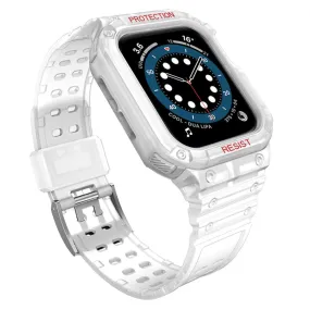 Apple Watch (41mm) contrast color TPU watch strap - White / White