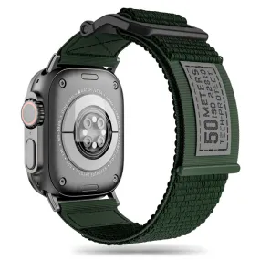 Apple Watch (42/44/SE/45/46/49mm) Tech-Protect Scout Stof Rem - Mørkegrøn