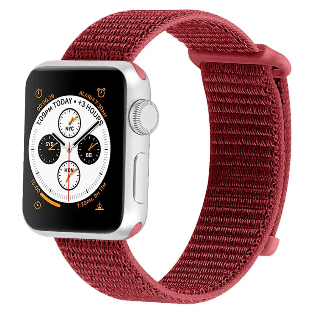 Apple Watch (45mm) nylon watch strap - Red
