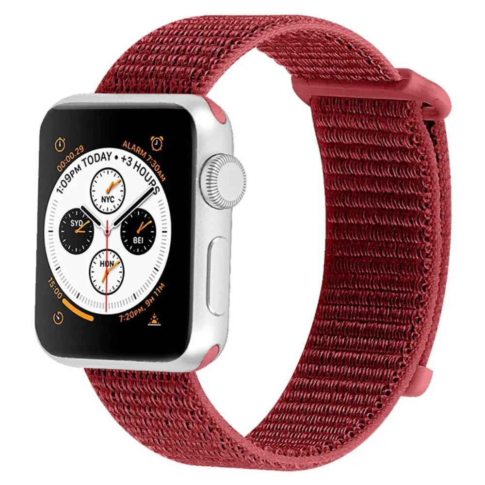 Apple Watch (45mm) nylon watch strap - Red