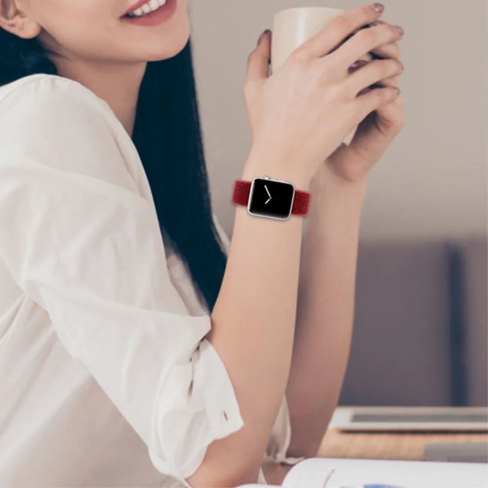 Apple Watch (45mm) nylon watch strap - Red