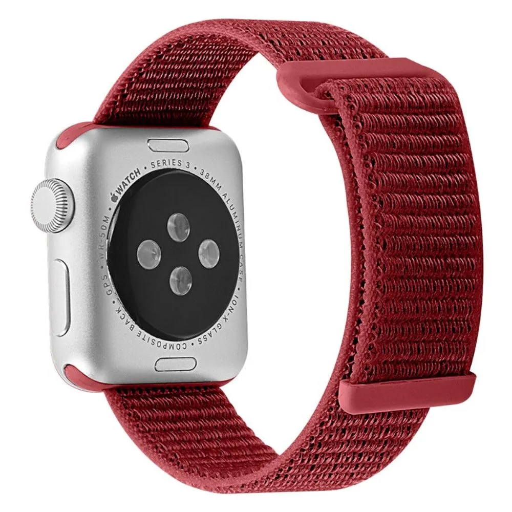 Apple Watch (45mm) nylon watch strap - Red