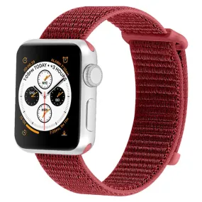 Apple Watch (45mm) nylon watch strap - Red