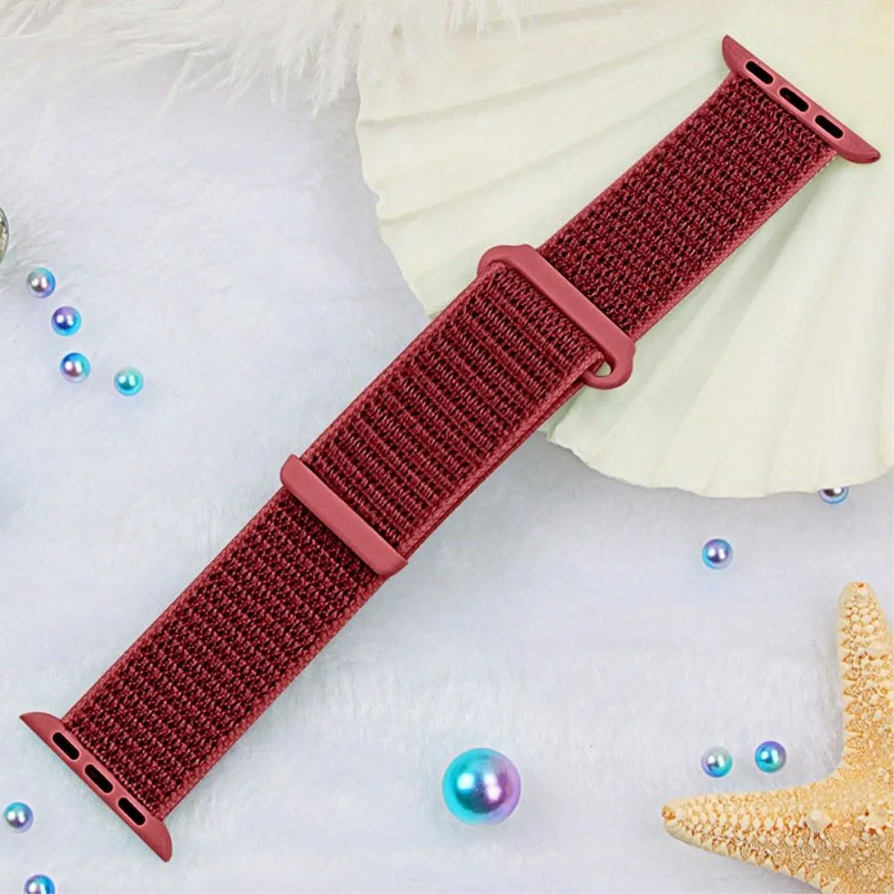 Apple Watch (45mm) nylon watch strap - Red