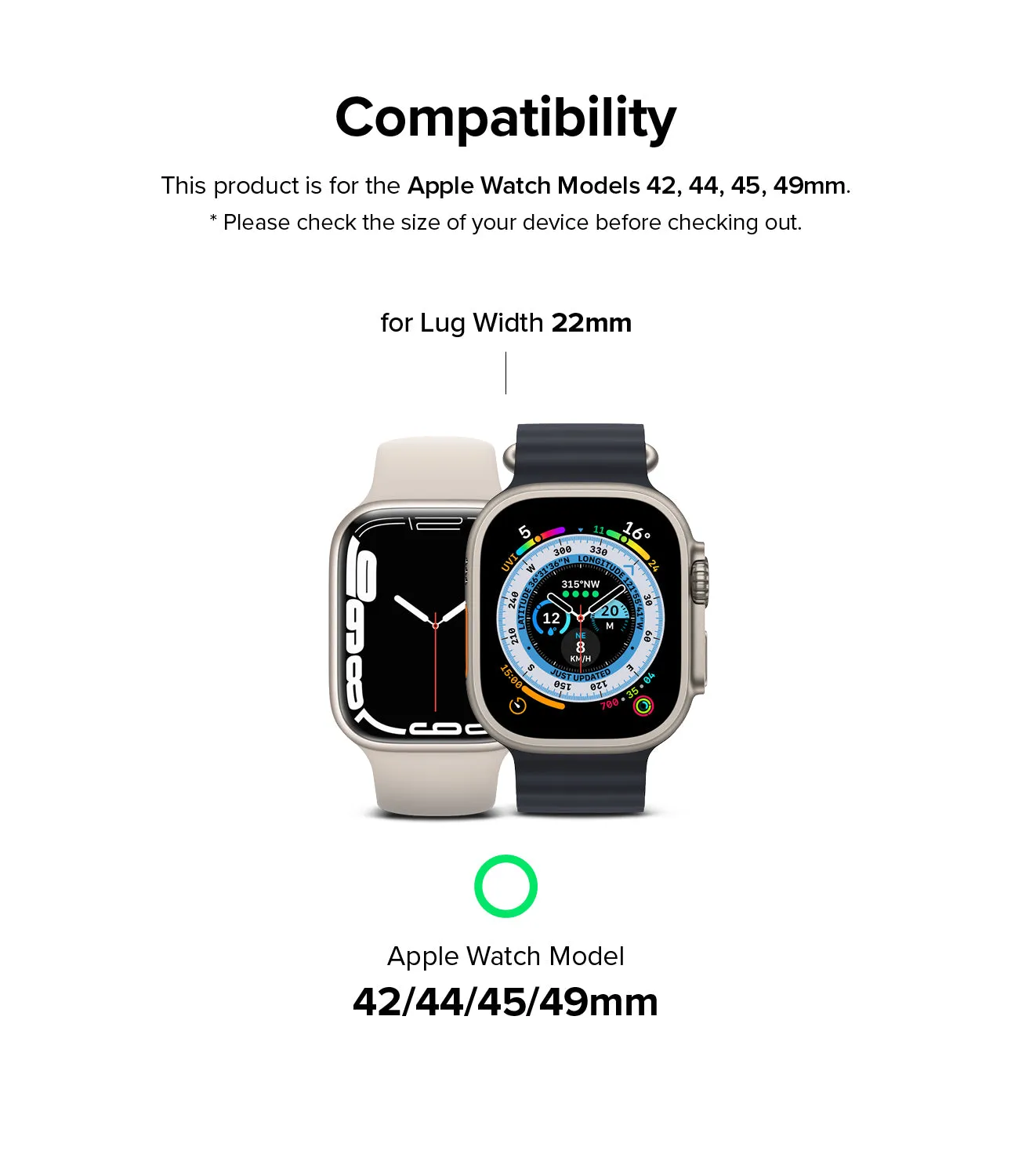 Apple Watch 49mm / 45mm / 44mm / 42mm | Rubber One Band