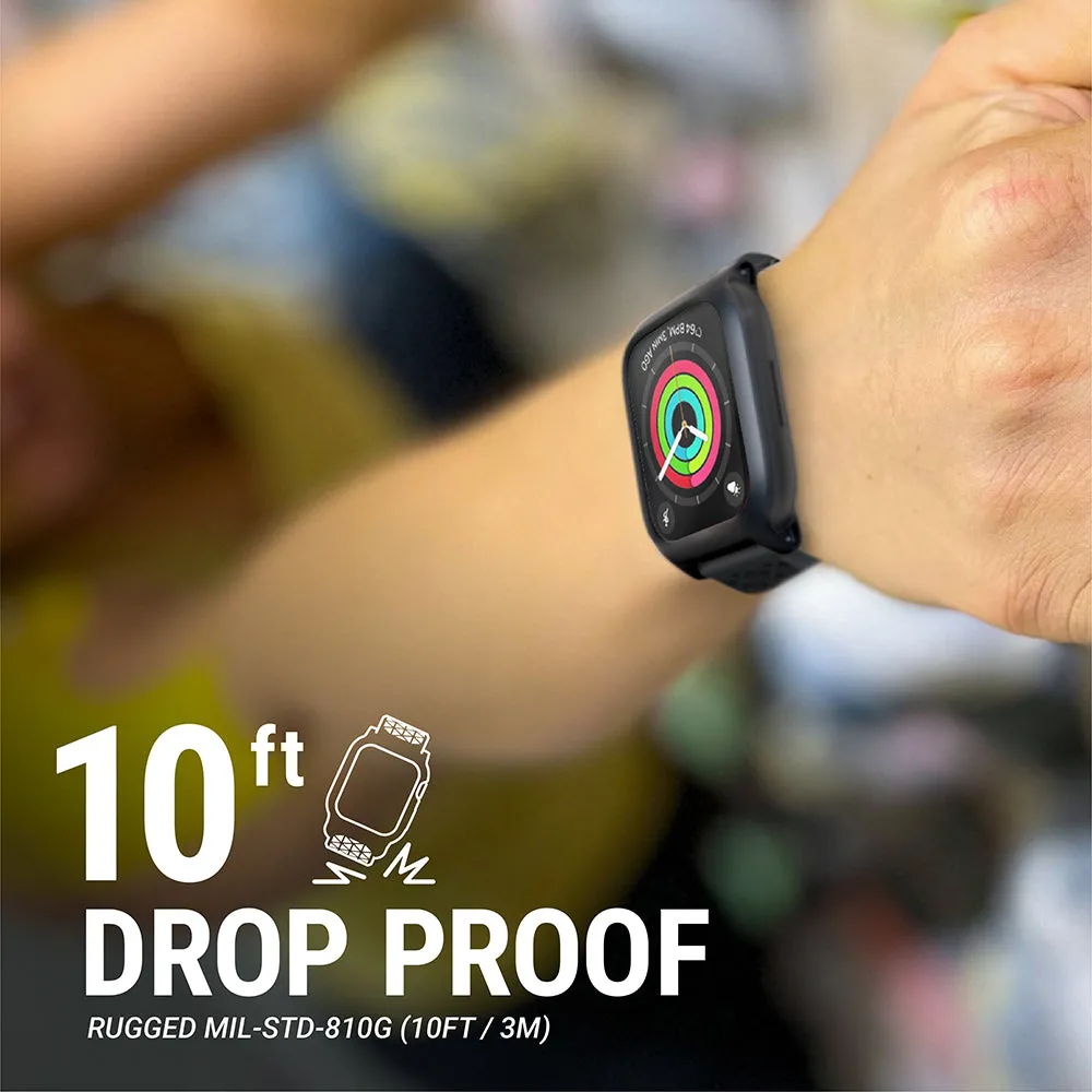 Apple Watch Series 9/8/7, 41mm/45mm - Drop Proof, Active Defense Case   Sport Band