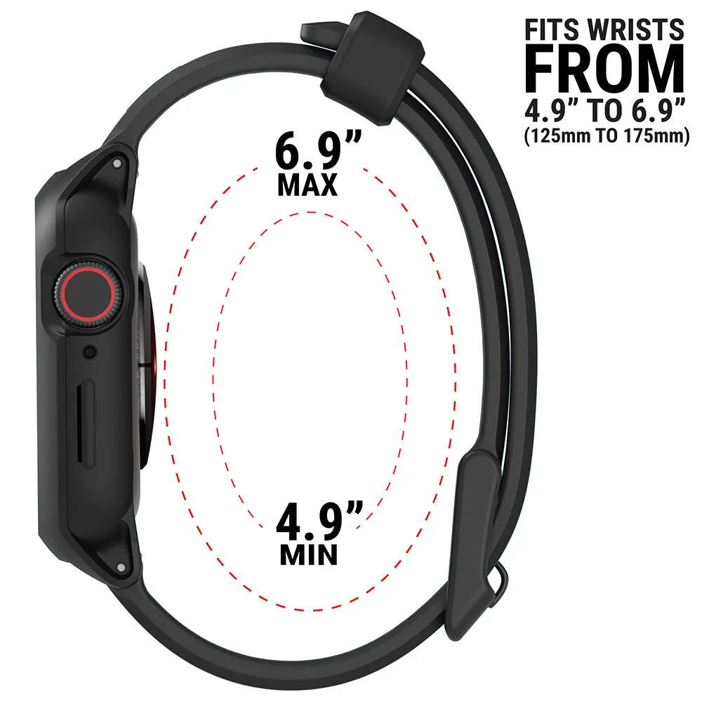 Apple Watch Series 9/8/7, 41mm/45mm - Drop Proof, Active Defense Case   Sport Band
