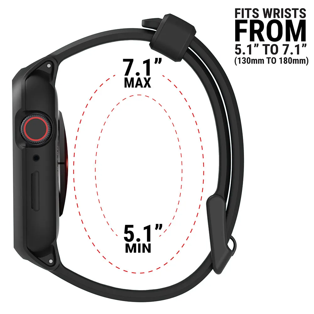 Apple Watch Series 9/8/7, 41mm/45mm - Drop Proof, Active Defense Case   Sport Band