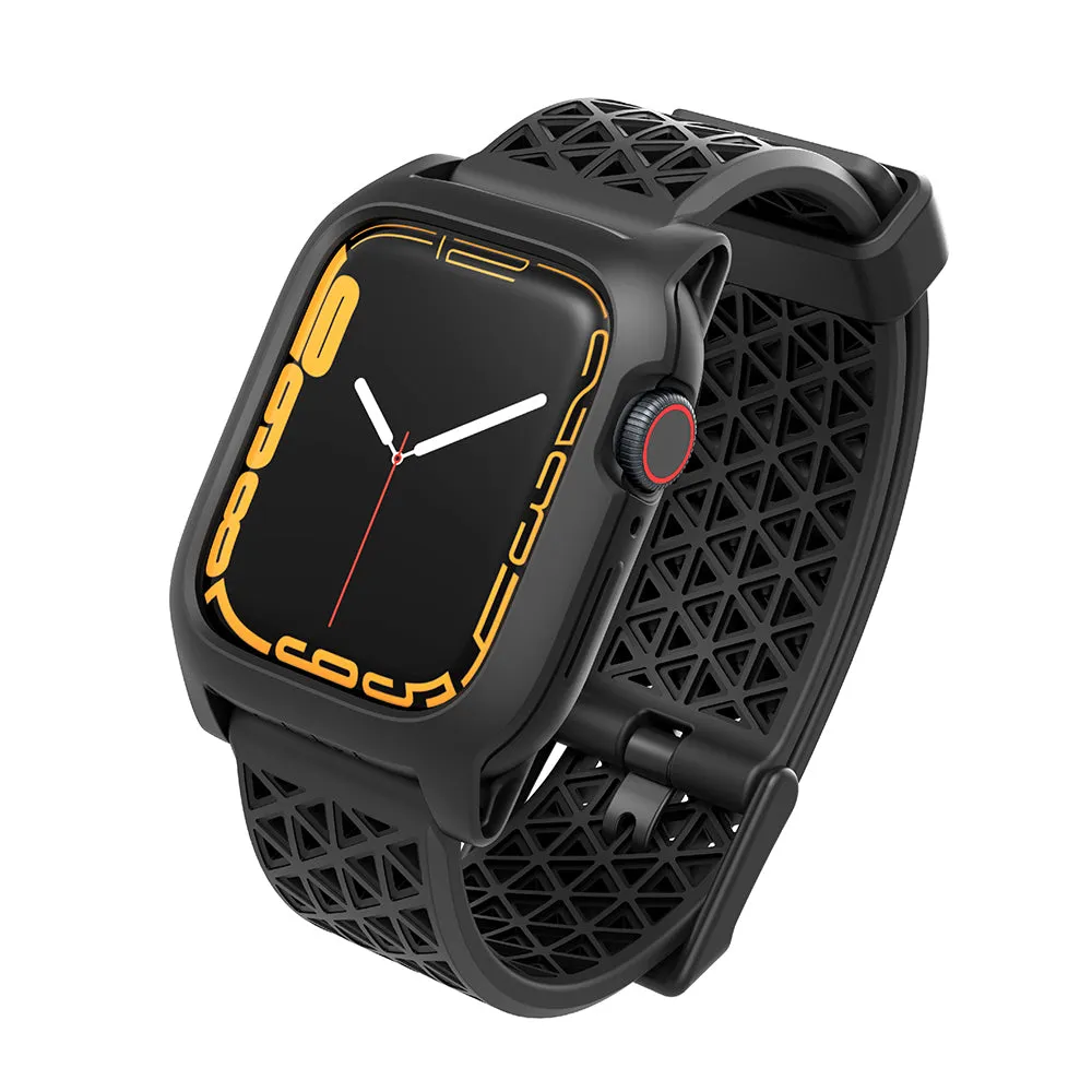Apple Watch Series 9/8/7, 41mm/45mm - Drop Proof, Active Defense Case   Sport Band