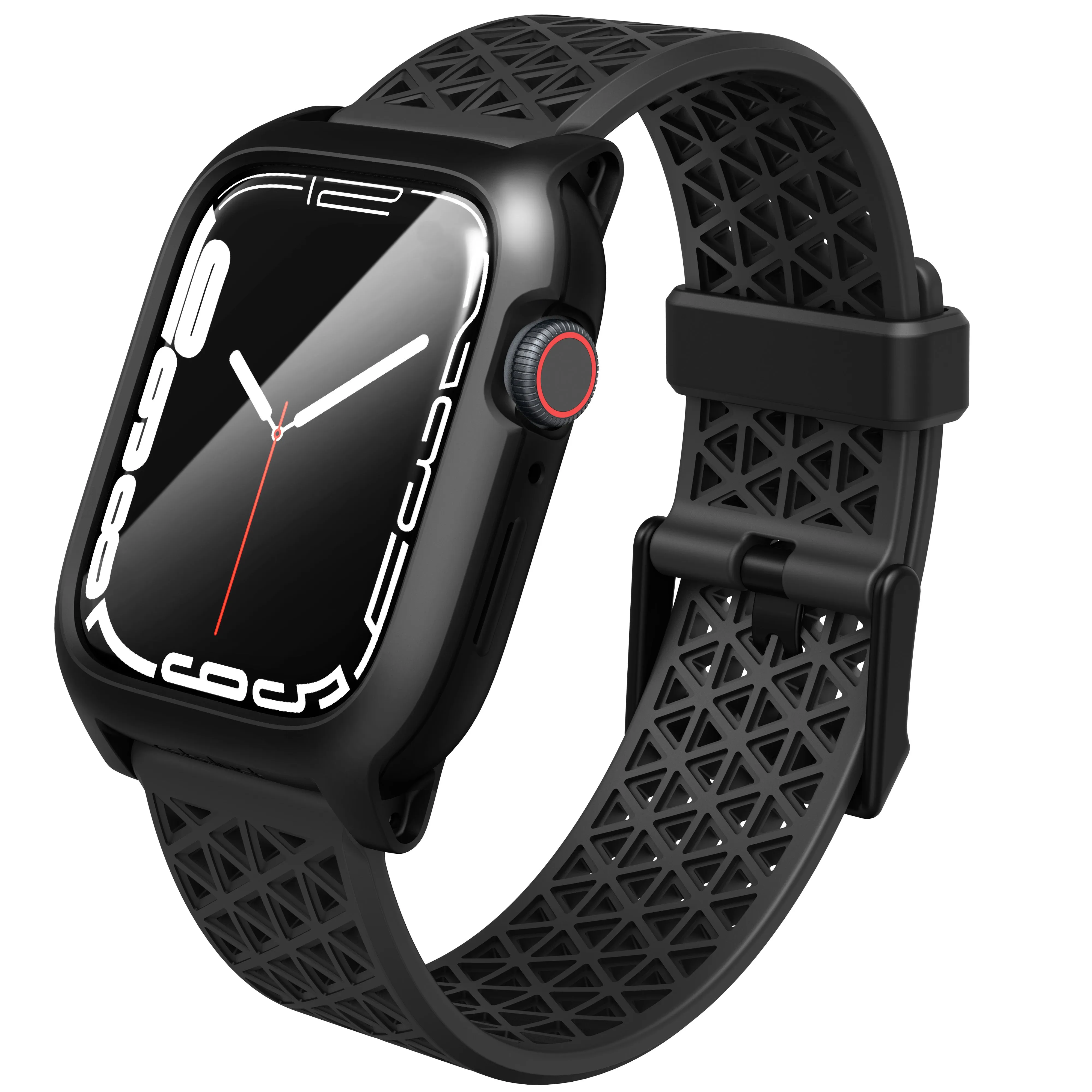 Apple Watch Series 9/8/7, 41mm/45mm - Drop Proof, Active Defense Case   Sport Band