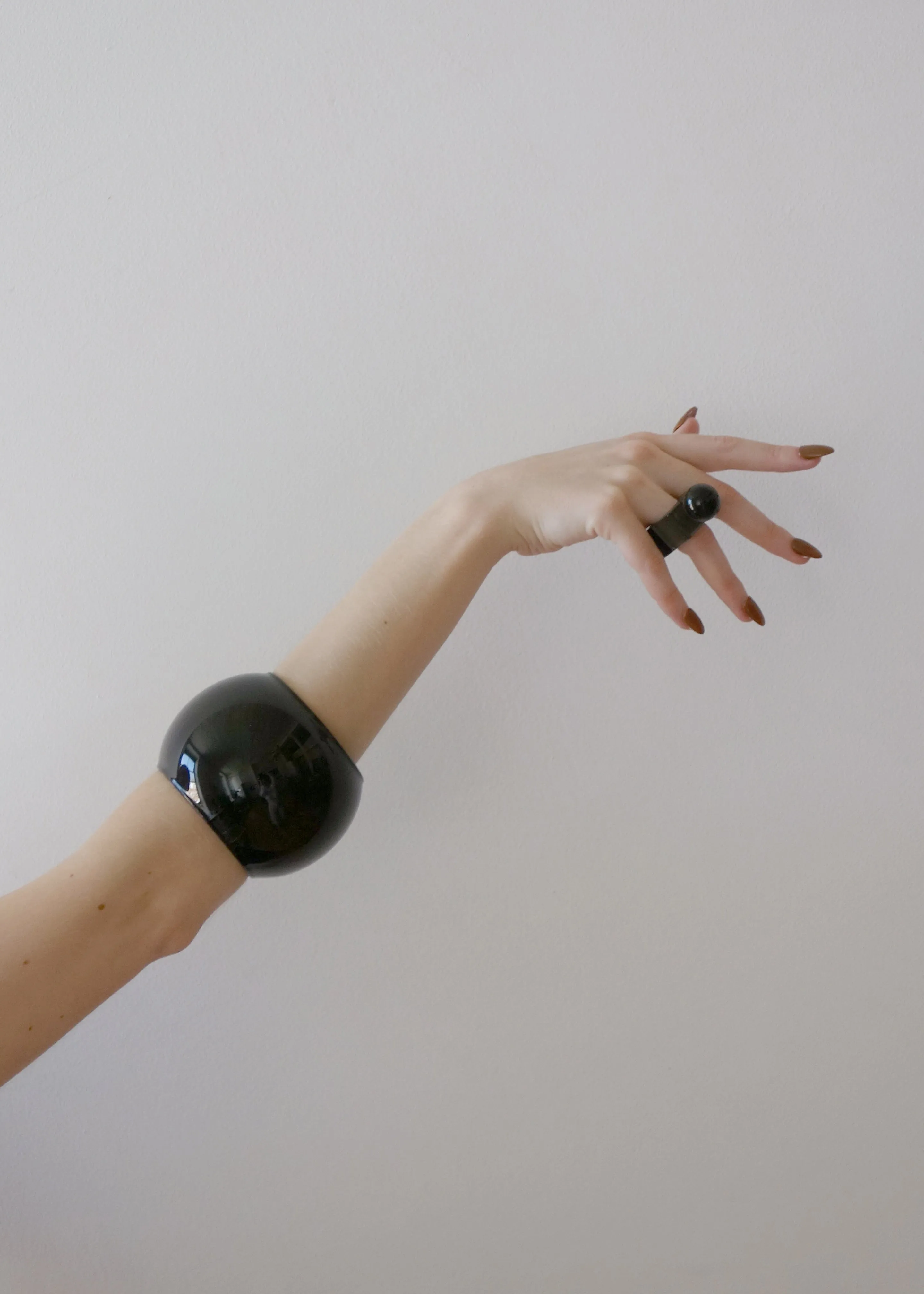 Arc Objects Exclamation Bangle - Opaque Black