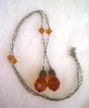 Art Deco Lariat Lavalier/Necklace