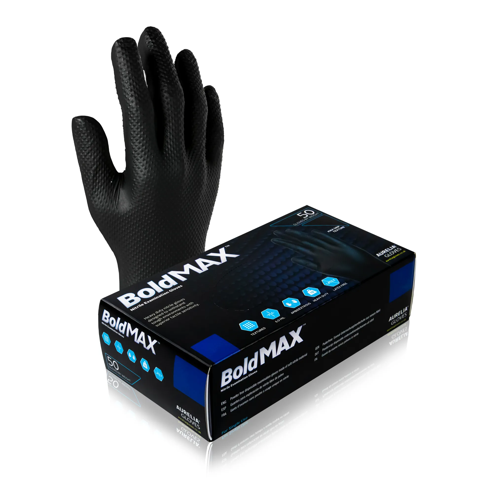 Aurelia® Bold MAX Nitrile Gloves