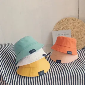 Baby Hat Summer Leisure Solid Bucket Hat Unisex Baby Sun Cap Children Boy Caps Girl Fisherman Hats