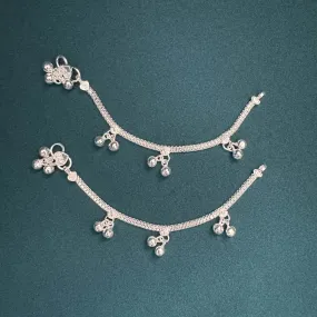 Baby/Toddler Sterling Silver Anklet-1pair